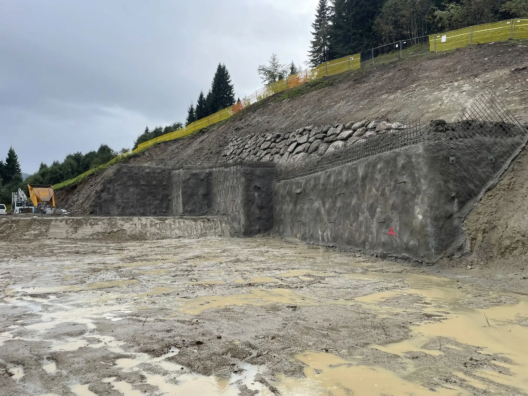 Parete chiodata realizzata a Madonna di Campiglio